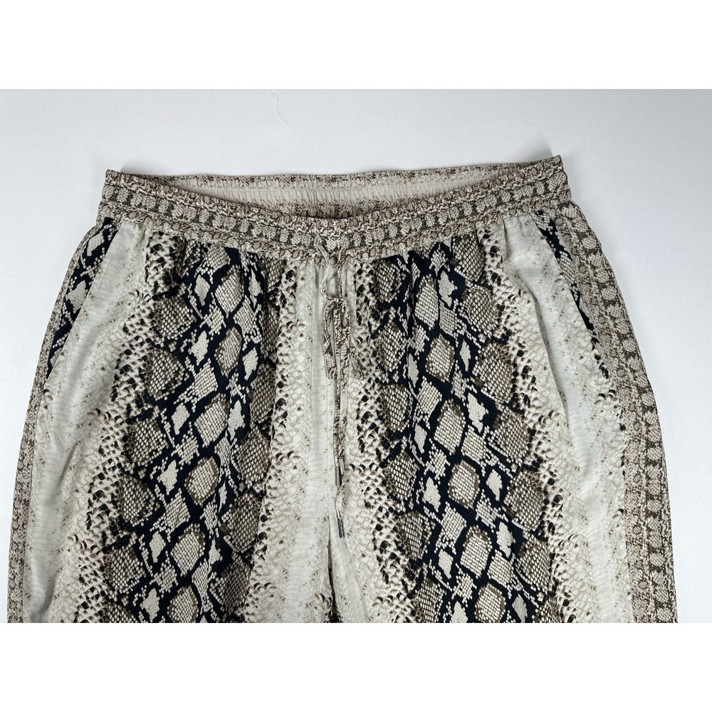 Women's Sz: L Joie Ceylon Snake Print Viscose Drawstring Casual Pants - Picture 3 of 5